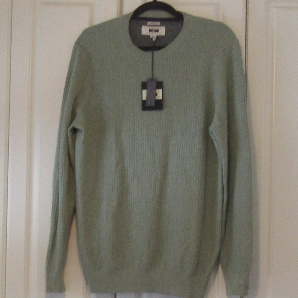 Joseph Abboud Sage Green Sweater, NWT, Size M, Modern Fit, Crew Neck M369